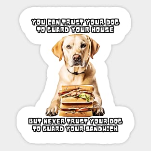 Guardian Dog Dog Memes Sandwich Dog Owner Apparel Funny Dog Sticker